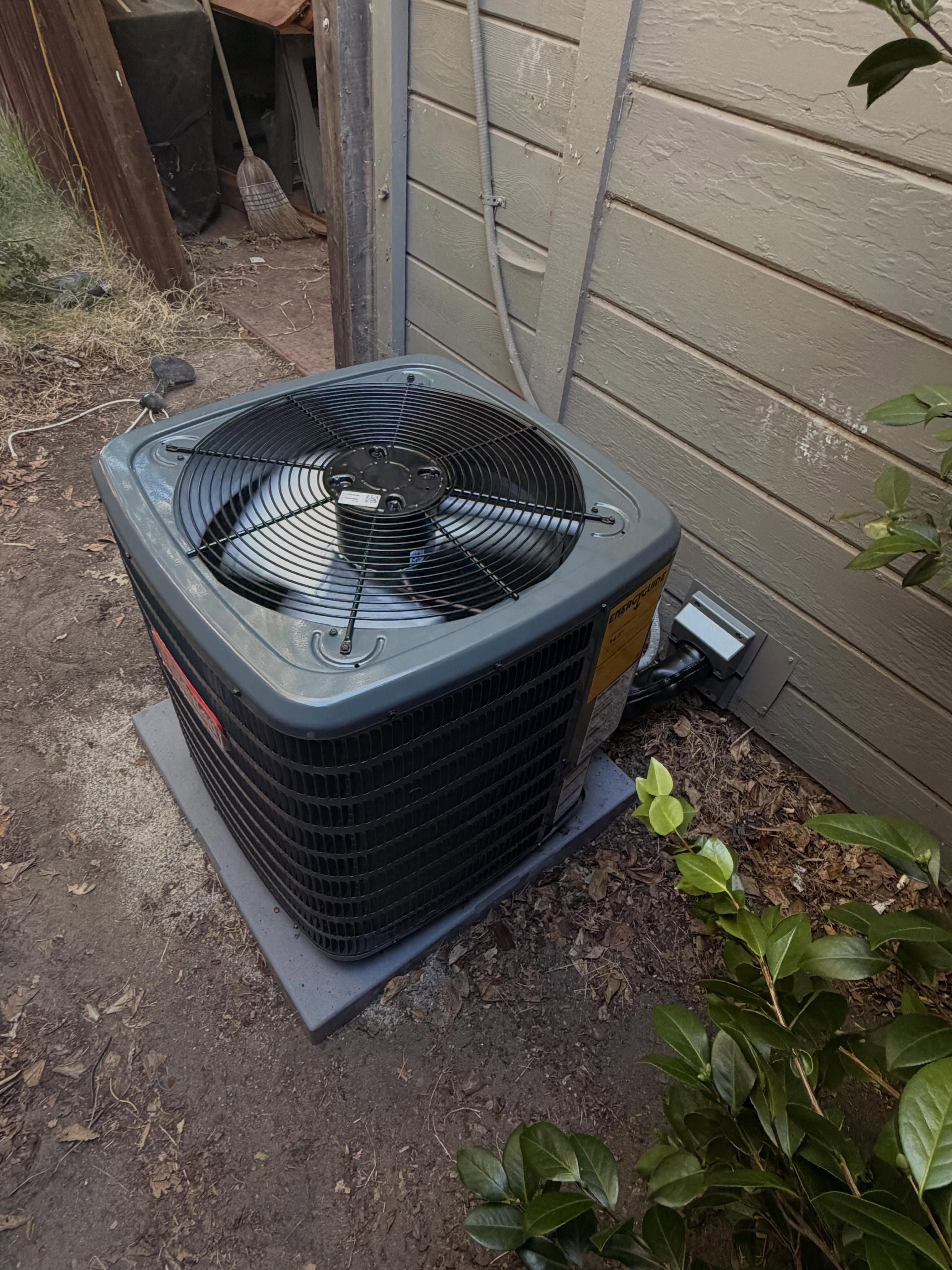 Full HVAC system replacement after a failing compressor on a 20-year-old unit.