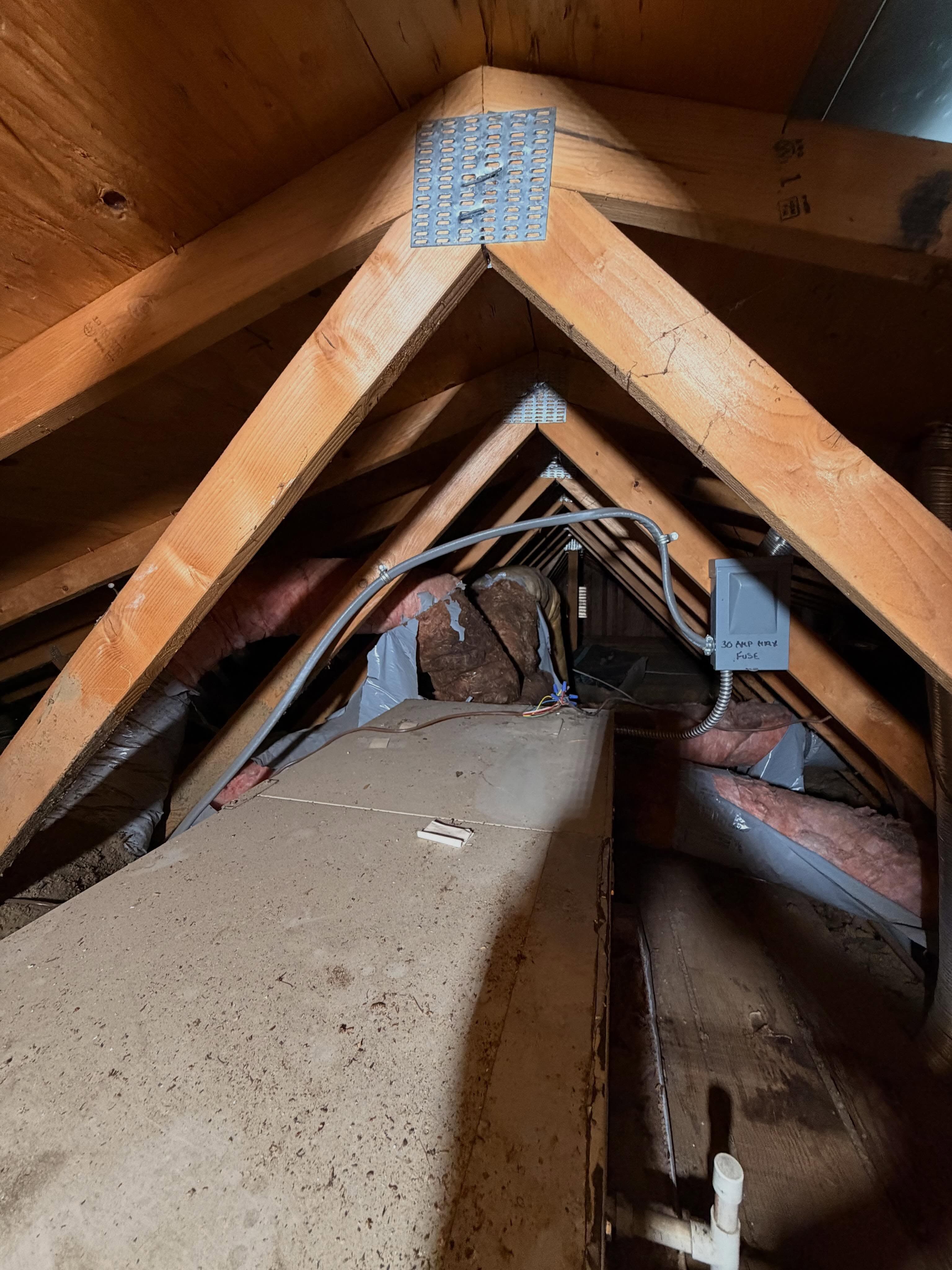 New Goodman heat pump HVAC system installed with all-new R-8 ductwork.